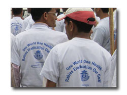 'Rabies Eradication Our Goal' - World Vet Day Parade